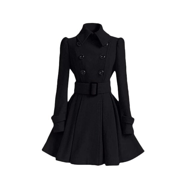 womens vintage winter coats black