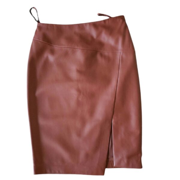 womens leather skirt