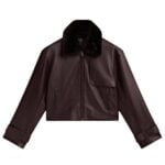 leather jacket with fur collar mens