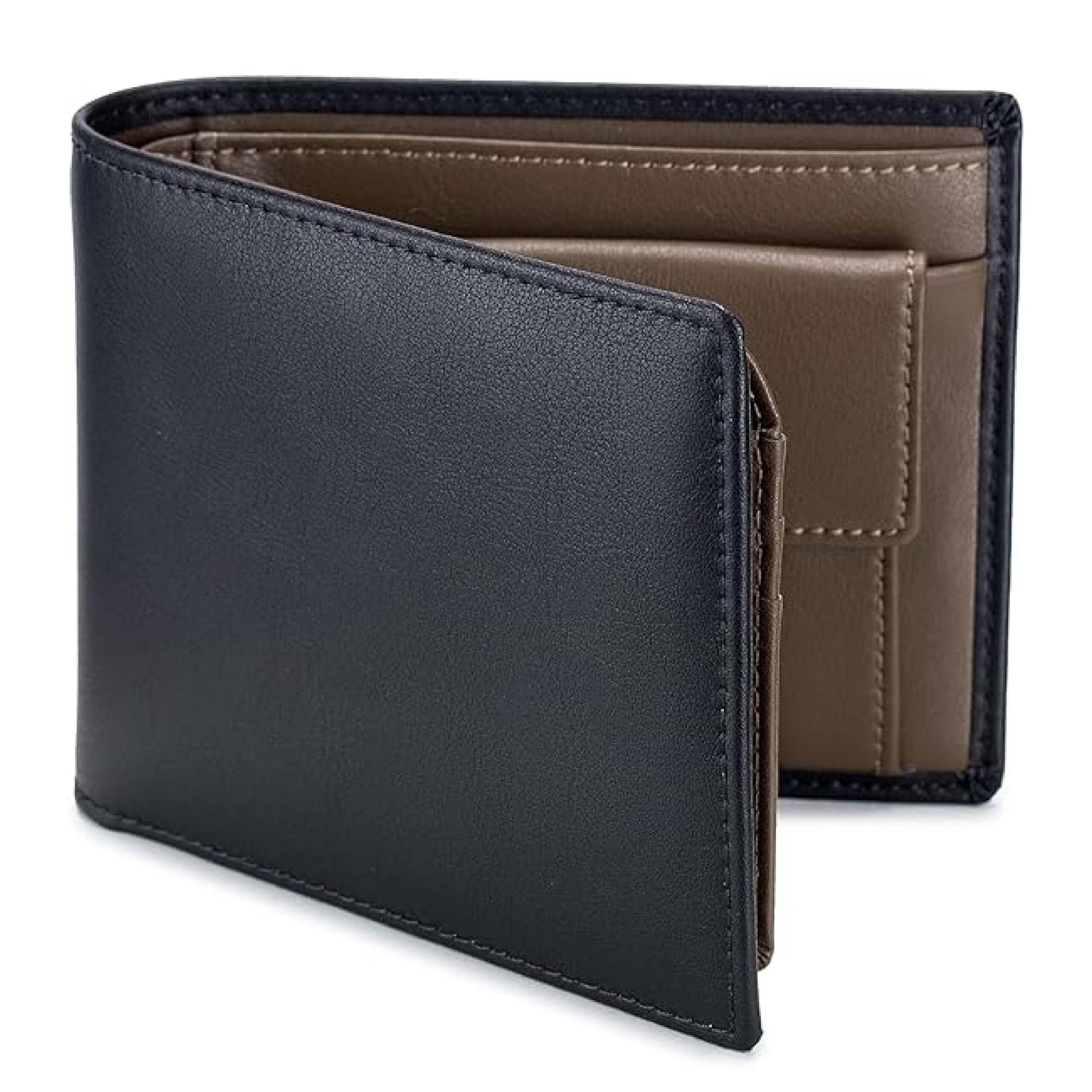 Leather Men's Wallet with Coin Pocket