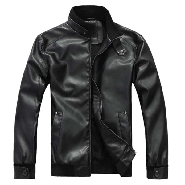 Long Sleeve Leather Jacket