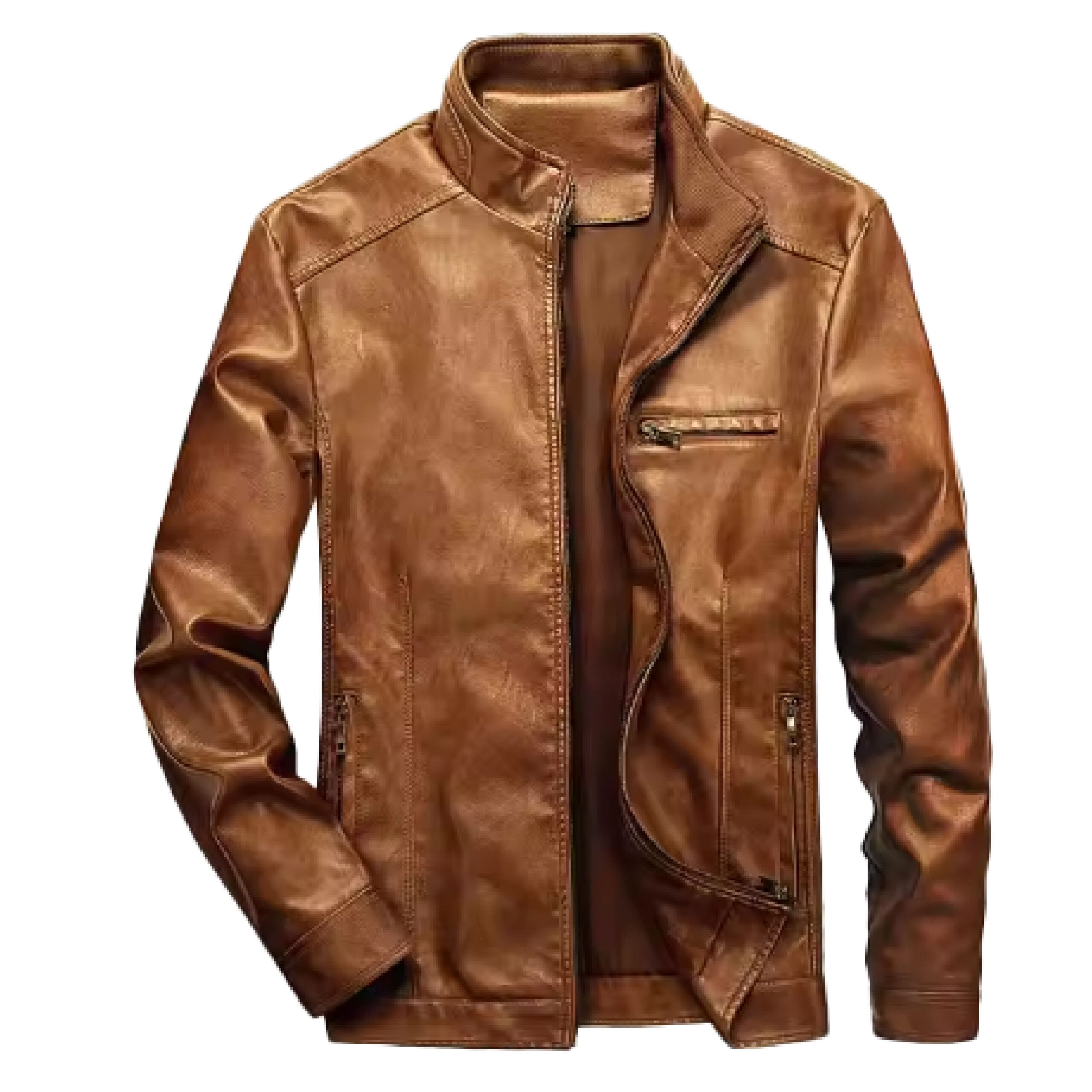 Men's Brown Vintage Leather Jacket