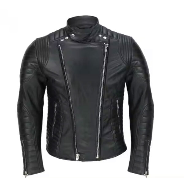 Panel Style Sheep Leather Jacket