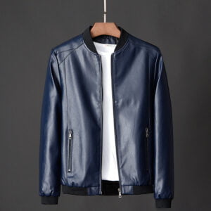 Leather jacket slim men’s leather jacket